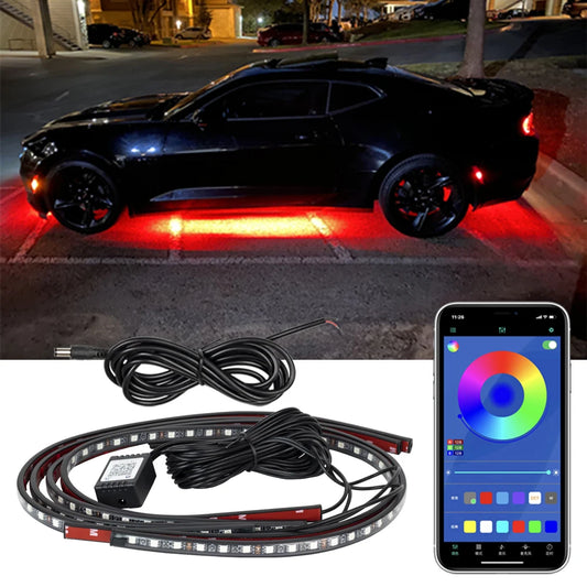 Car Underbody LED Lights – RGB Neon Glow with APP & Remote