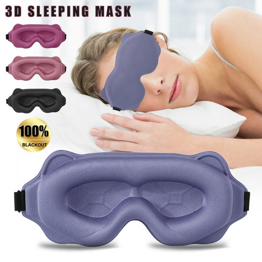 3D Memory Foam Sleep Mask – Light Blocking & Ultra-Soft Comfort