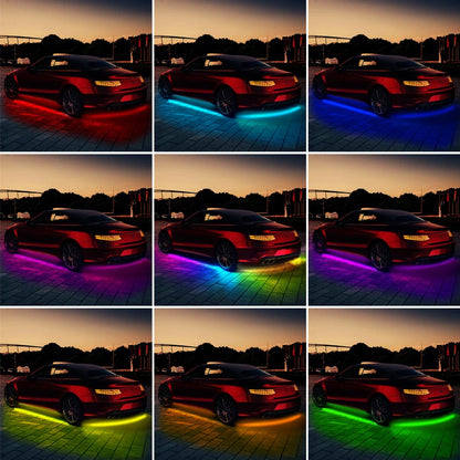 SEAMETAL Car Underglow LED Strip Lights – RGB Neon Glow with APP & Remote Control